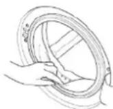 Exquisit WA8214-340A - Türdichtungsring reinigen - 1