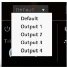 Default Default Output 1 Output 2 Output 3 Output 4