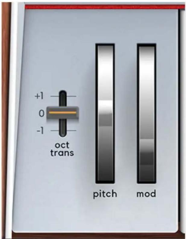 +1 0 -1 oct trans pitch mod