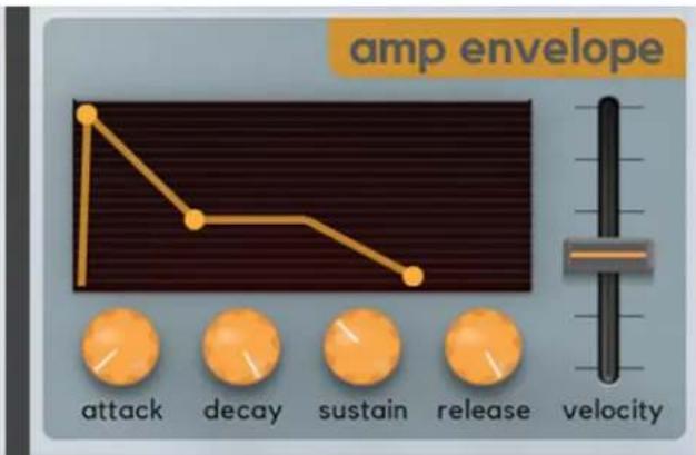 amp envelope attack decay sustain release velocity