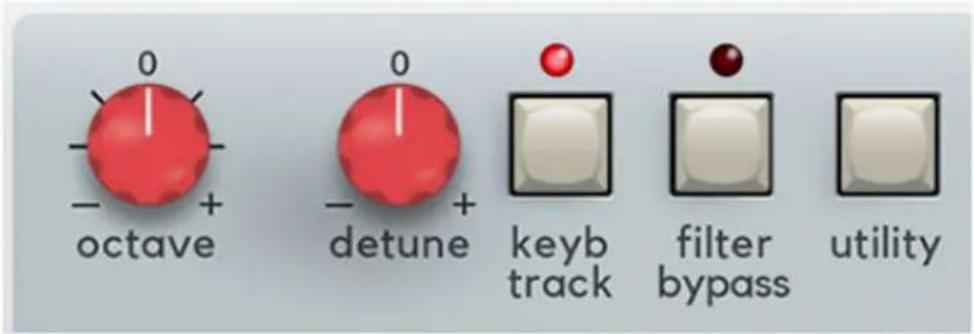 0 -octave 0 -detune keyb track filter bypass utility