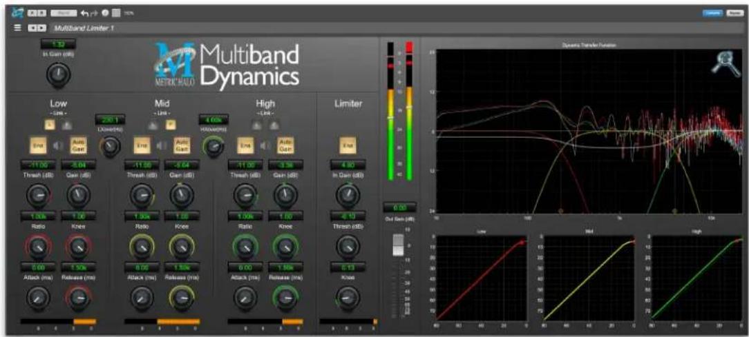 Multiband Limiter T Multiband Dynamics METHNICHAO In Gain (dB) Low -1.00 -3.04 -11.00 -5.04 High -1.00 -3.04 -11.00 -5.04 -11.00 -3.04 -11.00 -5.04 -11.00 -3.04 -11.00 -3.04 -11.00 -3.04 -11.00 -3.04 -11.00 -3.04 -11.00 -3.04 -11.00 -3.04 -11.00 -3.04 -11.20 -3.04 -11.20 -3.04 -11.20 -3.04 -11.20 -3.04 -11.20 -3.04 -11.20 -3.04 -11.20 -3.04 -11.20 -3.04 Limiter In Gain (dB) 4.80 In Gain (dB) 4.10 Thresh (dB) 6.10 Knee Release (ms) Release (ms) Release (ms) Release (ms) Release (ms) Release (ms) Release (ms) Release (ms) Release (ms) Release (ms) Release (ms) Release (ms) Release (ms) Release (ms) Release (ms) Release (ms) Release (ms) Release (ms) Release (ms) Release (ms) Release (ms) Release (ms) Release (ms) Release (ms) Release (ms) Release (ms)
