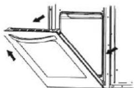 Exquisit EHE157-2UR - Backofentür aushängen - 1