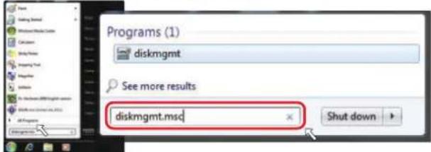 Programs (1) diskmgmt See more results diskmgmt.msq Shut down