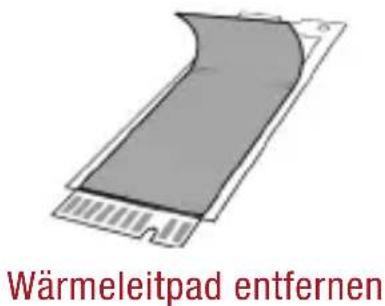 Wärmeleitpad entfernen