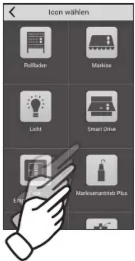 Icon wählen Rollladen Markise Licht Smart Drive Emg Markisenantrieb Plus