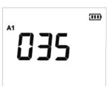 Uni-T UT337A - Setting of low alarm point A1 - 1