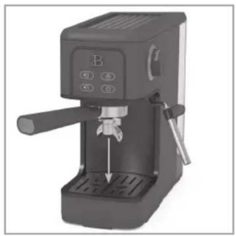Exterior view of a modern espresso machine (no text or symbols visible)