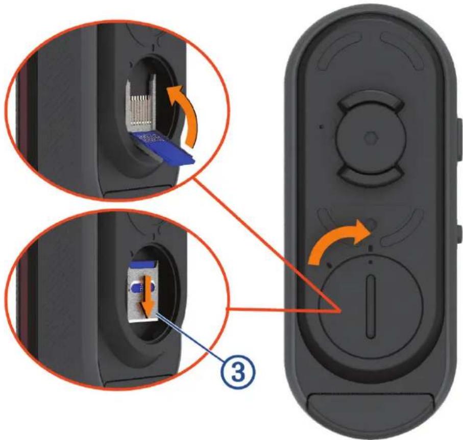 GARMIN Varia RCT716 - Austauschen der Speicherkarte - 2
