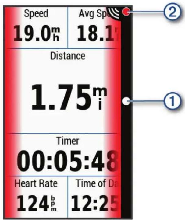 GARMIN Varia RCT716 - Anzeigen der Radarinformationen auf dem Edge - 1