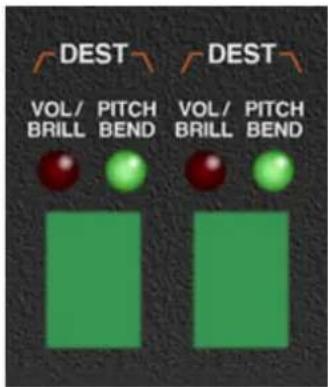 DEST VOL/ BRILL PITCH BEND DEST VOL/ BRILL PITCH BEND