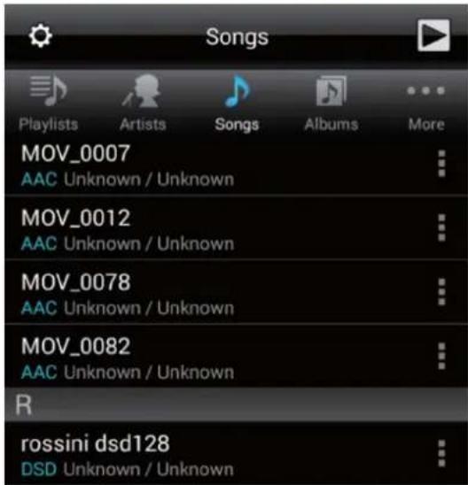 Songs Playlists Artists Songs Albums More MOV_0007 AAC Unknown / Unknown MOV_0012 AAC Unknown / Unknown MOV_0078 AAC Unknown / Unknown MOV_0082 AAC Unknown / Unknown R rossini dsd128 DSD Unknown / Unknown