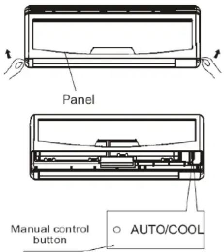 Panel Manual control button AUTO/COOL