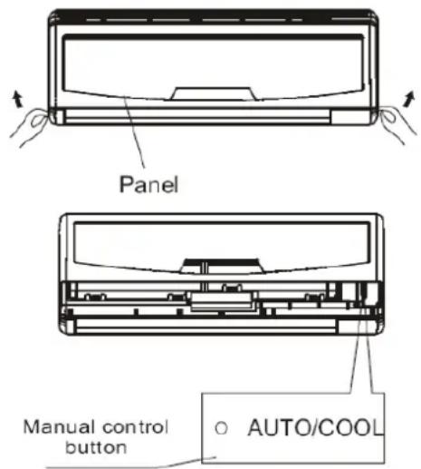 Panel Manual control button AUTO/COOL