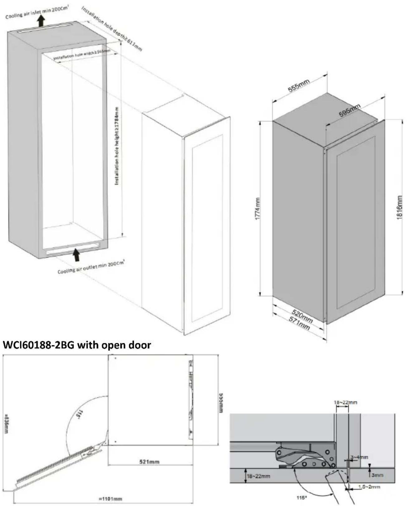 Ecotronic WCI60188-2BG - INSTALLATION DRAWINGS - 11