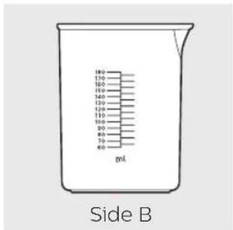 180 170 160 150 140 130 120 110 100 90 80 70 60 ml Side B