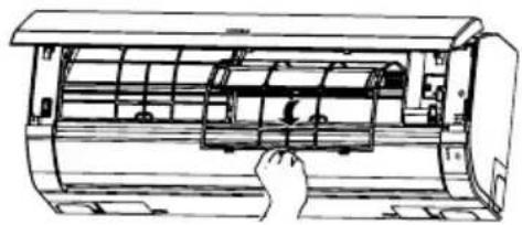 HITACHI RAK-VH10PCAST - Remove the Pre-filter - 1