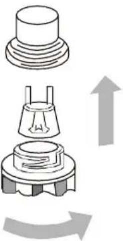 GORENJE BO6737E03AWG - Replacement of the oven light bulb - 1