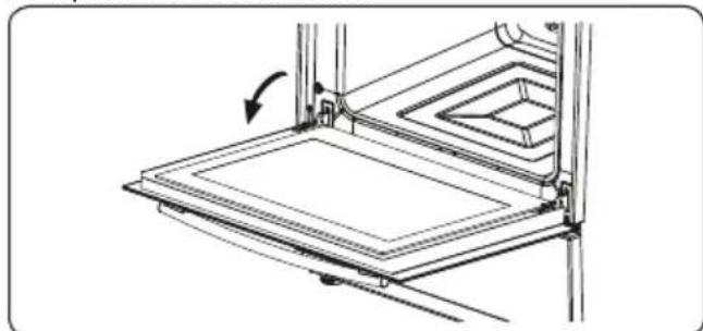 Nabo EBO 6400 - Removal of the Oven Door - 1