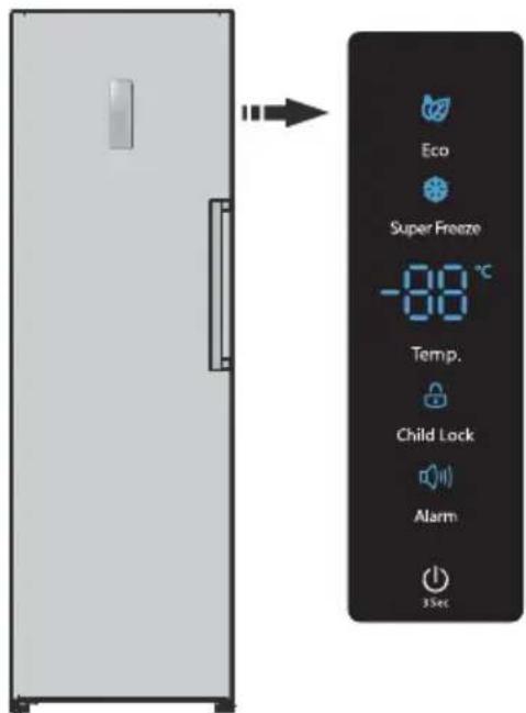 Eco Super Freeze -88 °C Temp. Child Lock Alarm 35sec