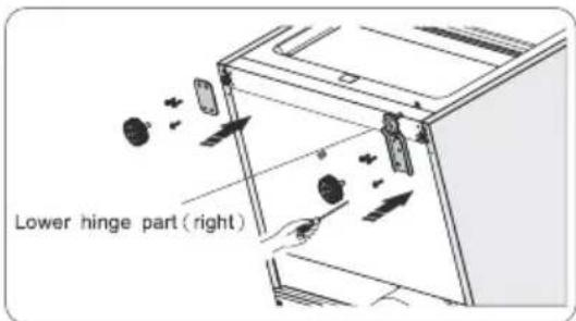 Lower hinge part (right)