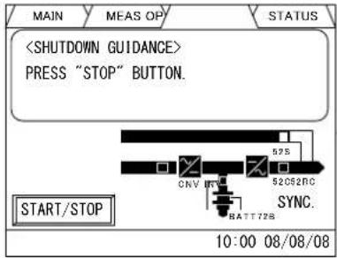 MITSUBISHI M9950 - Start-up/Shut-down Procedure (Single Module System) - 21