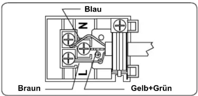 Blau z Braun Gelb+Grün
