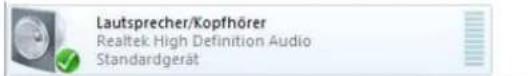 Lautsprecher/Kopfhörer Realtek High Definition Audio Standardgerät