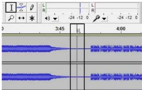 I L R -24 -12 0 L R -24 -12 0 0 3:45 M 4:00 Blue Waveform Blue Waveform Blue Waveform