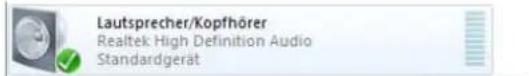 Lautsprecher/Kopfhörer Realtek High Definition Audio Standardgerät