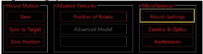 iOptron HAE69C - Other Settings - 1