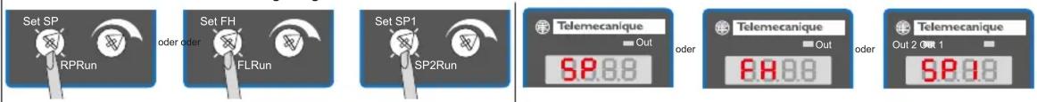 Set SP RPRun oder oder Set FH IFLRun Set SP1 SP2Run Telemecanique Out oder Telemecanique Out oder Telemecanique Out 2 OR 1 SP.08