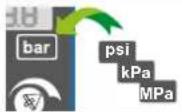 SCHNEIDER ZMLPA1P2SW - Wählen Sie die Druckeinheit gemäß dem angeschlossenen Druckmessumformer aus: Die Standardeinheit ist «bar» - 1