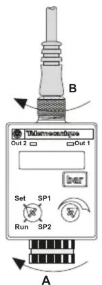B Telecometer Out 2 Out 1 Bar Set SP1 Run SP2 A