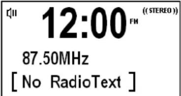 12:00 FM ((STEREO)) 87.50MHz [ No RadioText ]
