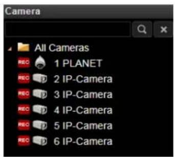 Camera All Cameras REC 1 PLANET REC 2 IP-Camera REC 3 IP-Camera REC 4 IP-Camera REC 5 IP-Camera REC 6 IP-Camera