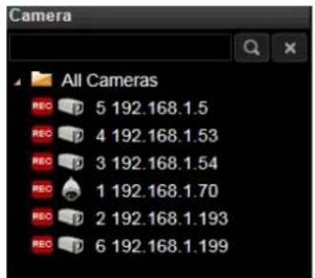 Camera All Cameras REC 5 192.168.1.5 REC 4 192.168.1.53 REC 3 192.168.1.54 REC 1 192.168.1.70 REC 2 192.168.1.193 REC 6 192.168.1.199