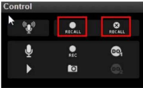 Control RECALL RECALL