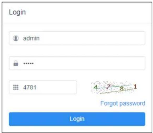 Login admin ...... 4781 4 7 8 1 Forgot password Login