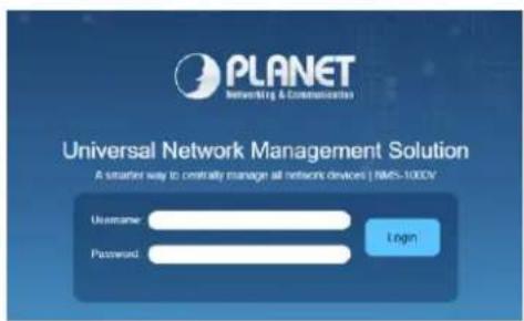 PLANET Networking & Communications Universal Network Management Solution A smarter way to centrally manage all network devices | NMS-1000v Username: Password: Login