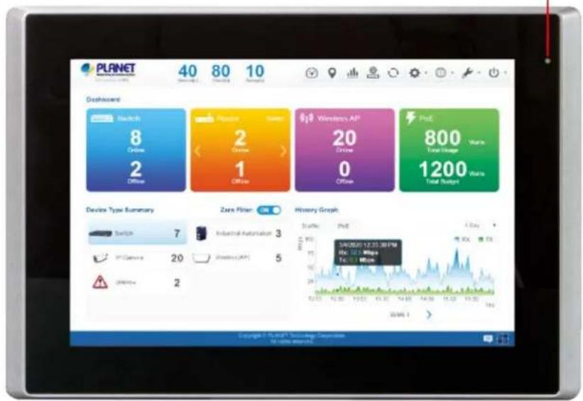PLANET 40 80 10 Dioshaard Switch: 8 Online: 2 Radio: 2 < Online > Wireless AP: 20 Drive: 0 PstE: 800 Total Image: 1200 Watts Device Type Summary Switch: 7 IP Camera: 20 Zero Filter: 5 Industrial Automation: 3 Wireless (API): 5 History Graph Traffic: PstE SPN0020-12.25.89PM AH: 22.5 Mbps Tc: 1.5 MHz ©2017