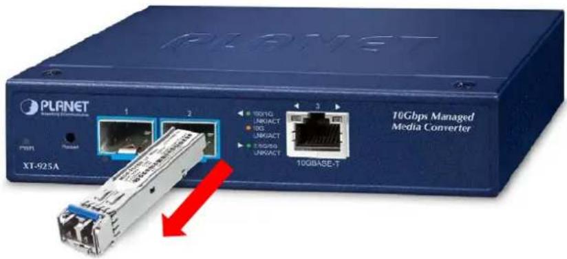 PLANET PLANET Starting Communication 1 2 3 10Gbps Managed Media Converter 10Gbps UNKACT 1G UNKACT 1.0G/5G UNKACT 10GBASE-T PX91 Product XT-925A