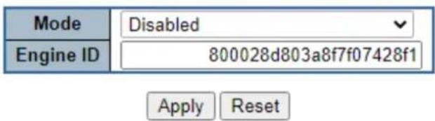 Mode Disabled Engine ID 800028d803a8f7f07428f1 Apply Reset