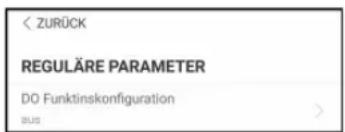 < ZURÜCK REGULÄRE PARAMETER DO Funktinskönfiguration URLS >