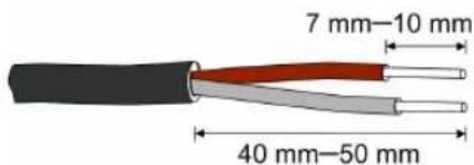 7 mm-10 mm 40 mm-50 mm