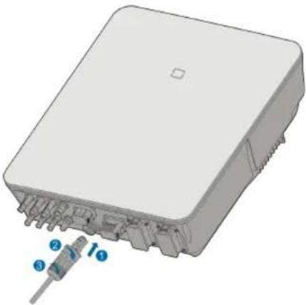 Sungrow SH5.0RT - Installieren des LAN-Steckers - 2
