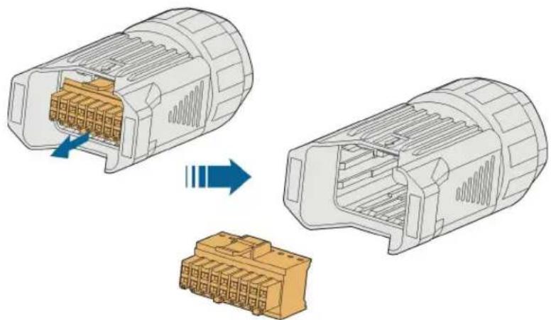 Sungrow SH5.0RT - Zusammenbau des COM-Anschlusses - 2