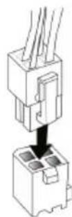 ECS A520AM4-M3D - Connecting 4-pin power cable - 1
