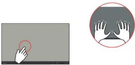 LENOVO ThinkVision T2364t - Connecting and turning on your monitor - 20