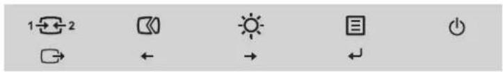 LENOVO ThinkVision T2364t - Monitor controls - 1